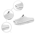 thumbnail image 4 of OOOUM Breathable Garden Clogs For Women Men Comfortable Soft Water Shoes Non Slip Slip On Casual Summer Outdoor Flats White US:7.5, 4 of 7