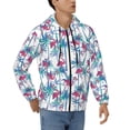 thumbnail image 4 of Zip Up Hoodies for Men - Flamingo Palm Leaves_C Long Sleeve Comfrt Men'S Fashion Hoodies & Sweatshirts, Jackets for Men Hoodies Pullover Clothing Clothes with Pouch, 4 of 5