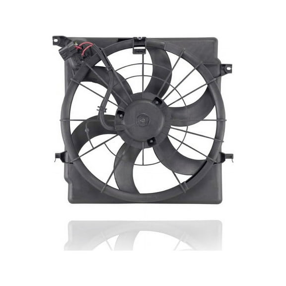 Dual Radiator and Condenser Fan Assembly - Cooling Direct Fit/For 11-13 Kia Optima 2.0L Turbo, 11-13 Hyundai Sonata 2.0L Turbo - 253803Q280