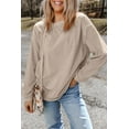 thumbnail image 5 of Redhotype Chic Poppy Orange Corduroy Oversized Crewneck for Women, 5 of 8
