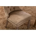 thumbnail image 6 of Velvet Dining Chairs Set of 2, Tall Back Side Chair, Kitchen & Dining Room Chairs, Modern Upholstered High-end Tufted Side Chair with Button Back Ring, Nailhead Trim, Solid Wood Legs, 6 of 10