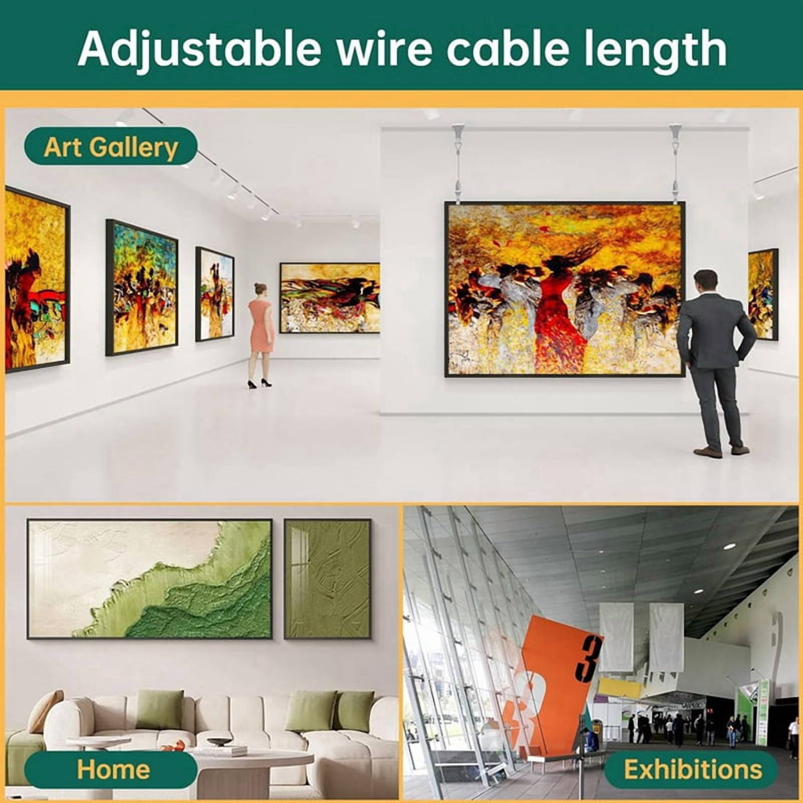 16 Pcs Picture Rail Hanging System,Picture Rail Hooks Molding Hooks Picture Rail Hangers