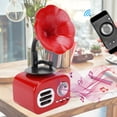 thumbnail image 1 of BT Speaker, Excellent Sound Quality, Stable Performance, Professional Portable Phonograph Vintage Retro Loudspeaker Box, 1 of 7