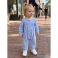 thumbnail image 5 of Cjfdfy Newborn Baby Girls Fall Jumpsuit Cotton Long Sleeve Henley Neck Dots Print Fall Casual Romper Infant Polka Dots Coming Home Fall Winter Outfit 0-18 Months, 5 of 6