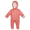 Wippette Infant Baby Girls Quilted Down Alternative Hooded Snowsuit Pram Bunting