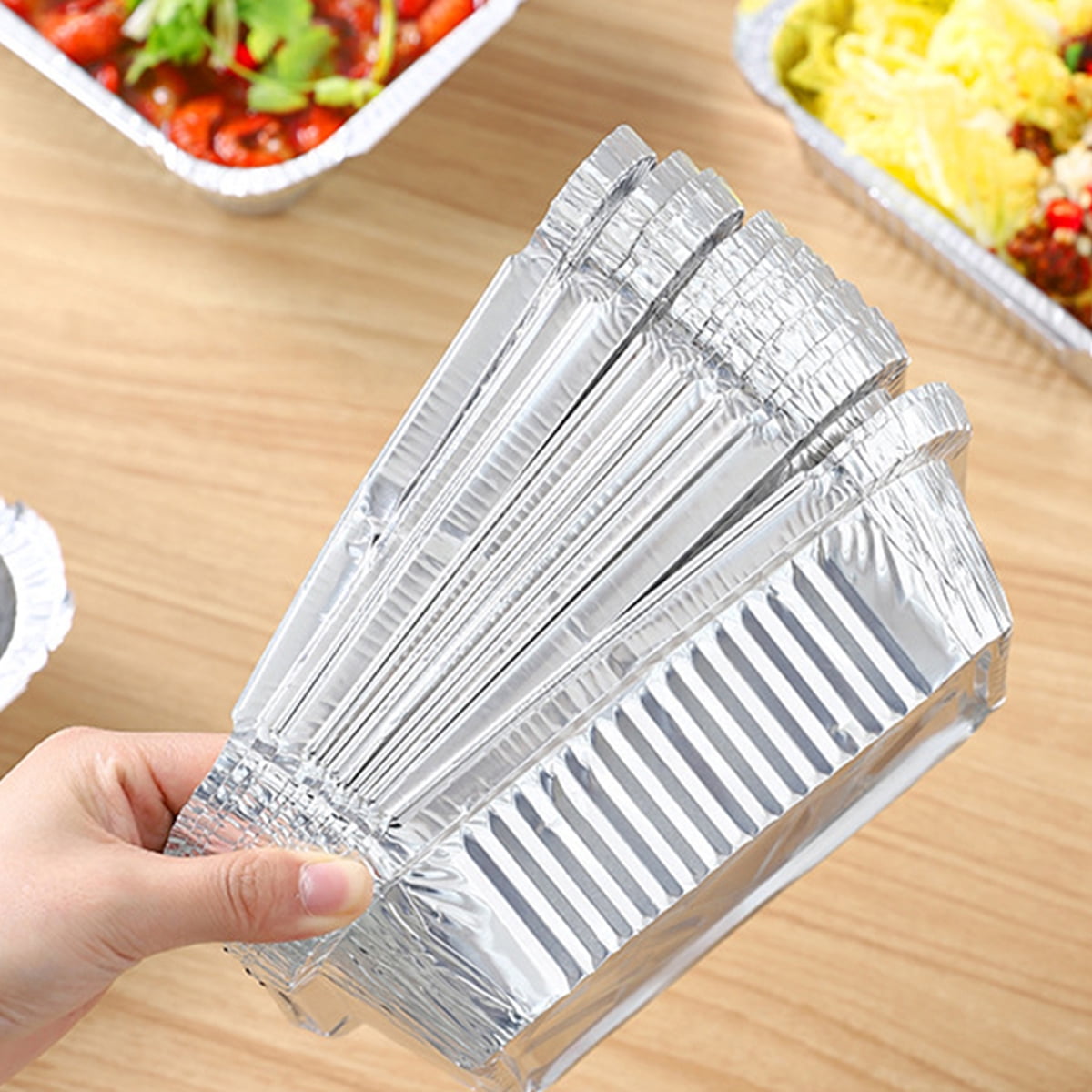 Neinkie 50pcs Cute Mini Loaf Pans Aluminum Loaf Pans Bread Pans Foil Loaf Pan Cake Pan Disposable Aluminum Pans Tin Pans Other