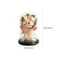 thumbnail image 3 of ufehgfjh up to 65% Off Soap Flower Dried Flower Bouquet Rose Superior Quality Glass Cover Eternal Flower Gift Box Christmas Valentine's Day Gift, 3 of 5