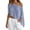 Sky Blue, variant on Women's Batwing Sleeve Crochet Knit Swimsuit Cover Up Semi Lightweight See Through Crop Top For Beach Vacation