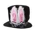 thumbnail image 2 of Easter Bunny Ear Flat Top Hat, Cute & Lightweight Rabbit Ears Hat Decoration, for Easter Parties, Family Gatherings, 2 of 8
