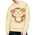 thumbnail image 3 of DISNIMO Cute Monkey Hoodie Kids 6-7 Pullover Hoodies for Boys and Girls Matching Hoodies for Friends Sweatshirt Hoodie Sweatshirts for Girls Streetwear Tops Hoodie with Front Pocket Fall, 3 of 7