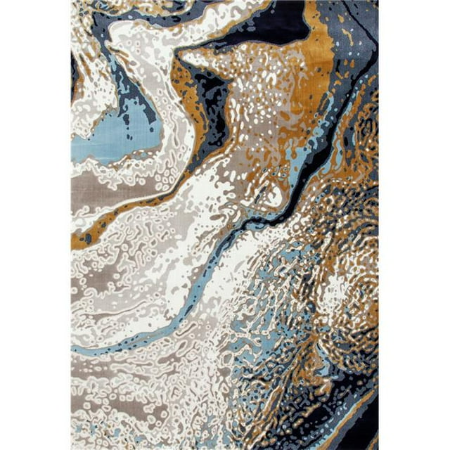 Art Carpet 841864116236 5 x 8 ft. Titanium Collection Geode Woven Area Rug, Linen