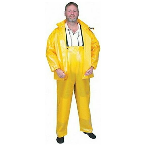 Condor Rain Bib Overall,Unrated,Yellow,XL 4PCK9