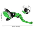 thumbnail image 3 of 1 Par 7/8' 22mm Unique Bargains Motocicleta Freno Embrague Bomba Palanca Maestro Verde, 3 of 7