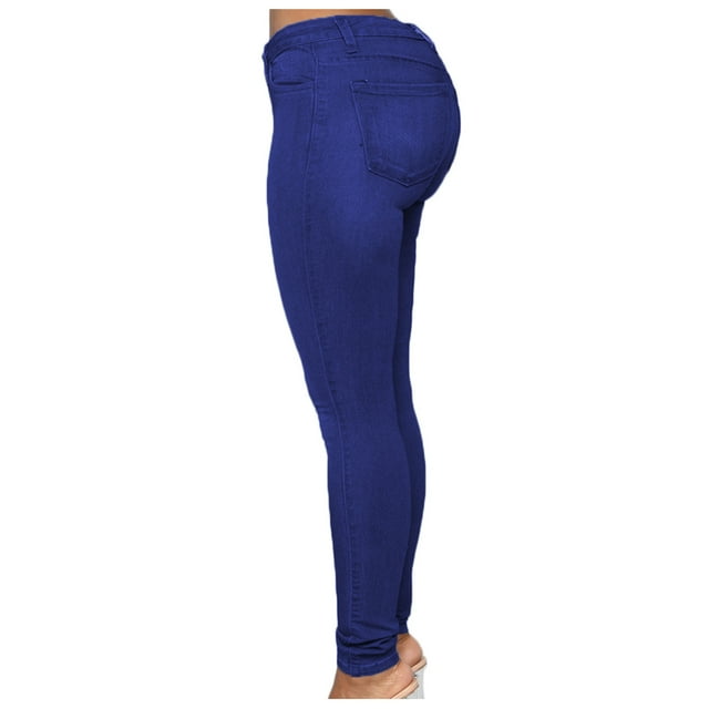 Jean Moulant pour Femme Grande Taille Mode Décontractée Pantalon Crayon