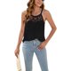 thumbnail image 2 of Blusa casual para mujer, camiseta sin mangas con tirantes finos, camiseta redonda sin mangas, camiseta sin mangas, calidad inigualable, 2 of 6