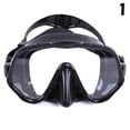 thumbnail image 3 of Adult Swimming Goggles Tempered Glass Wide View Anti-fog Snorkel Mask New, 3 of 3