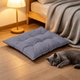 thumbnail image 6 of Pet Mat for Small Pets with Soft Linen-Like Fabric, Reinforced Stitching & Washable Anti-Flatten Padding, Suitable for Restful Sleep, 13.8x17.7in by MPOISVA, 6 of 10