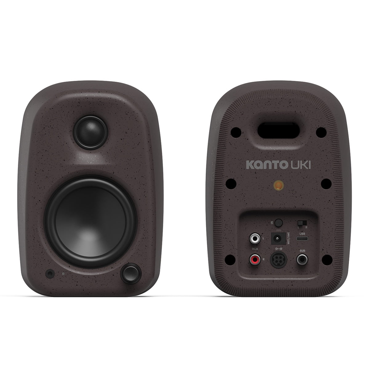 Kanto UKI Bluetooth Desktop Speakers - Pair (Pumice)