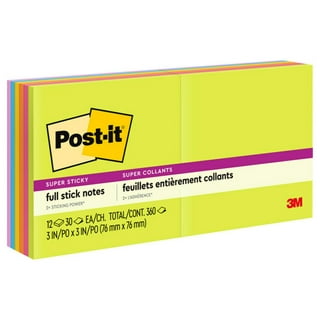 Post-it Super Sticky Notes, Energy Boost Collection, 3 in. x 3 in