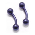 thumbnail image 6 of Pair of Curved Barbells Micro Size 16G - 1/4" w/ 3mm Ball Eyebrow Rook Tragus, 6 of 10