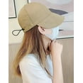 thumbnail image 5 of YooGuoGuo Women Baseball Cap Drawstring Adjustable Breathable Bucket Hat Summer Travel Beach Anti-Sunburn Hat, 5 of 7