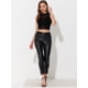 thumbnail image 5 of Top corto de malla con estrellas para mujer, cuello alto, sin mangas, transparente, camiseta sin mangas para fiesta Negro L, 5 of 5