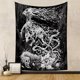 thumbnail image 2 of Tapiz de pared con diseño de esqueleto de Halloween, 150 x 130 cm, microtela de fibra, 2 of 3