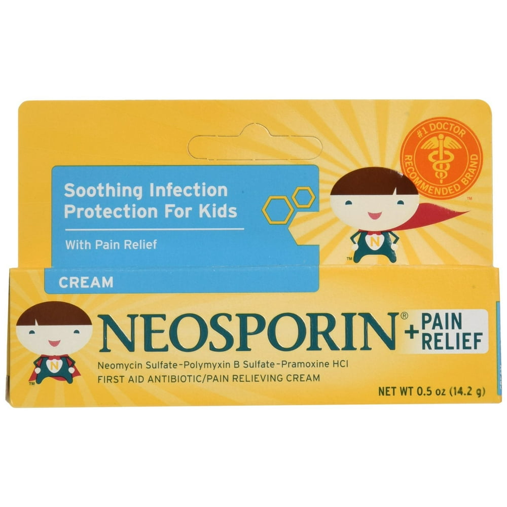 3 Pack Neosporin Kids Max Strength Antibiotic Cream 0.5oz (14 g) Each