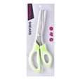 thumbnail image 1 of Lace scissors, hand-made tooth cloth scissors, triangle tooth cloth sample scissors, dog tooth scissors, fabric pattern serrated scissors Light green triangle 5MM, card packing, 1 of 2