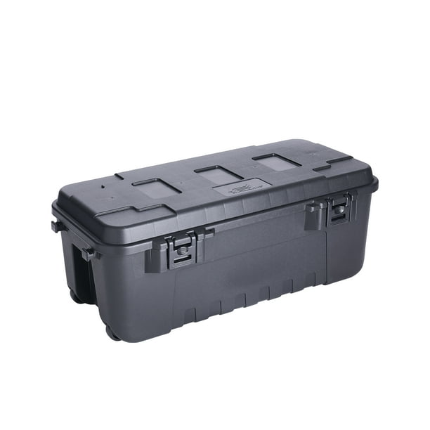 Plano Sportsman's Trunk, Black, 108Quart Lockable Plastic Storage Box