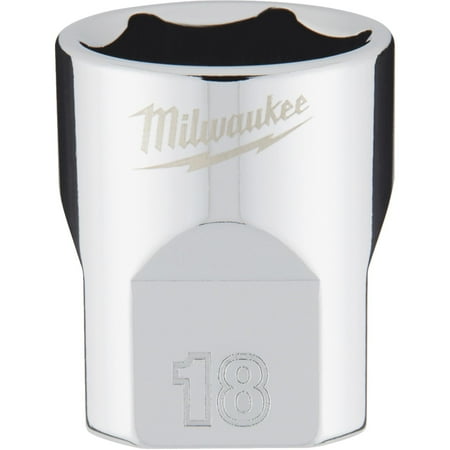 UPC: 0045242565924 | Milwaukee-45-34-9088 3/8 in. Drive 18mm Metric 6-Point Socket