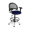 thumbnail image 5 of OFM Moon Series Model 336-V-AA3DK Anti-Microbial/Anti-Bacterial Vinyl Swivel Task Chair with Arms and Drafting Kit, Charcoal, 5 of 7