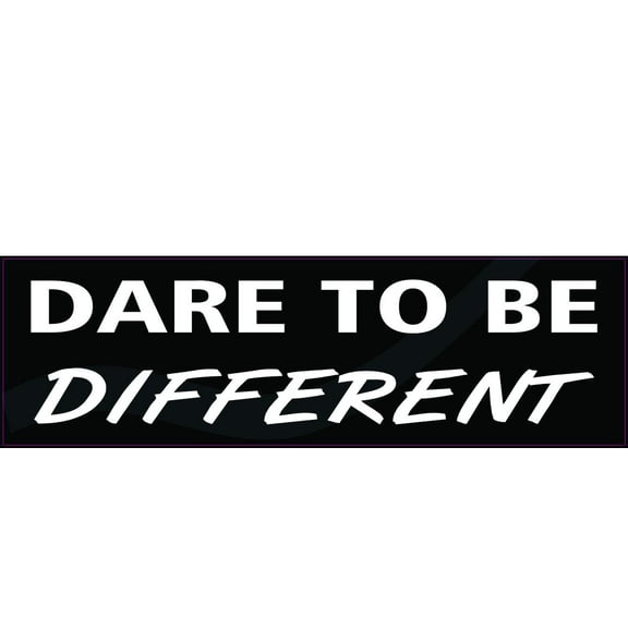 10in x 3in Dare to Be Different Magnet