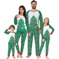 thumbnail image 1 of VENTELAN Conjunto de pijamas navideños a juego para la familia, ropa de dormir navideña de Papá Noel, conjunto de pijama navideño para parejas y niños, 1 of 3