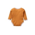 thumbnail image 3 of uukiA Infant 0-12 Months Newborn Unisex Baby Long Sleeve Knit Fabric Solid Color Romper, 3 of 3