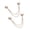Rose Gold, variant on Callipe 2Pcs Multi-Function Magnetic Clothing Clip with Chain Multi-Purpose Pinless Metal Buttons Clip Clothes Scarf Trouser Legs Cuff Fixing Magnet Pin