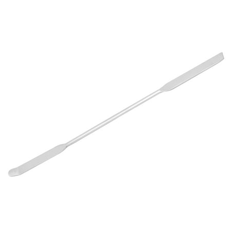 Chattaway Spatula, 7.9" - Stainless Steel, Polished - Dual Ended, Flat End & Bent End - Eisco Labs