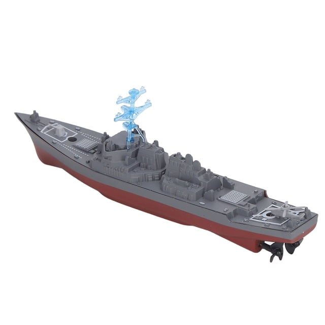 Barco de Control Remoto, Diseño de Gotas de Gotas de Buque de Guerra de Control Remoto de 2.4 GHz para Baños Infles