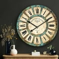 thumbnail image 4 of 12 Inch Silent Kitchen Clocks Wall Battery Operated for Living Room,Small Wall Clock Sunflower Decor for Kitchen Bedroom,Non-ticking Flower Wooden Clock Wall Decorative for Farmhouse Home Office, 4 of 5