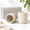 Fog Grey-Cappuccino, variant on Fog Grey Espresso 3oz Stackable Ceramic Espresso Cups, Set of 2
