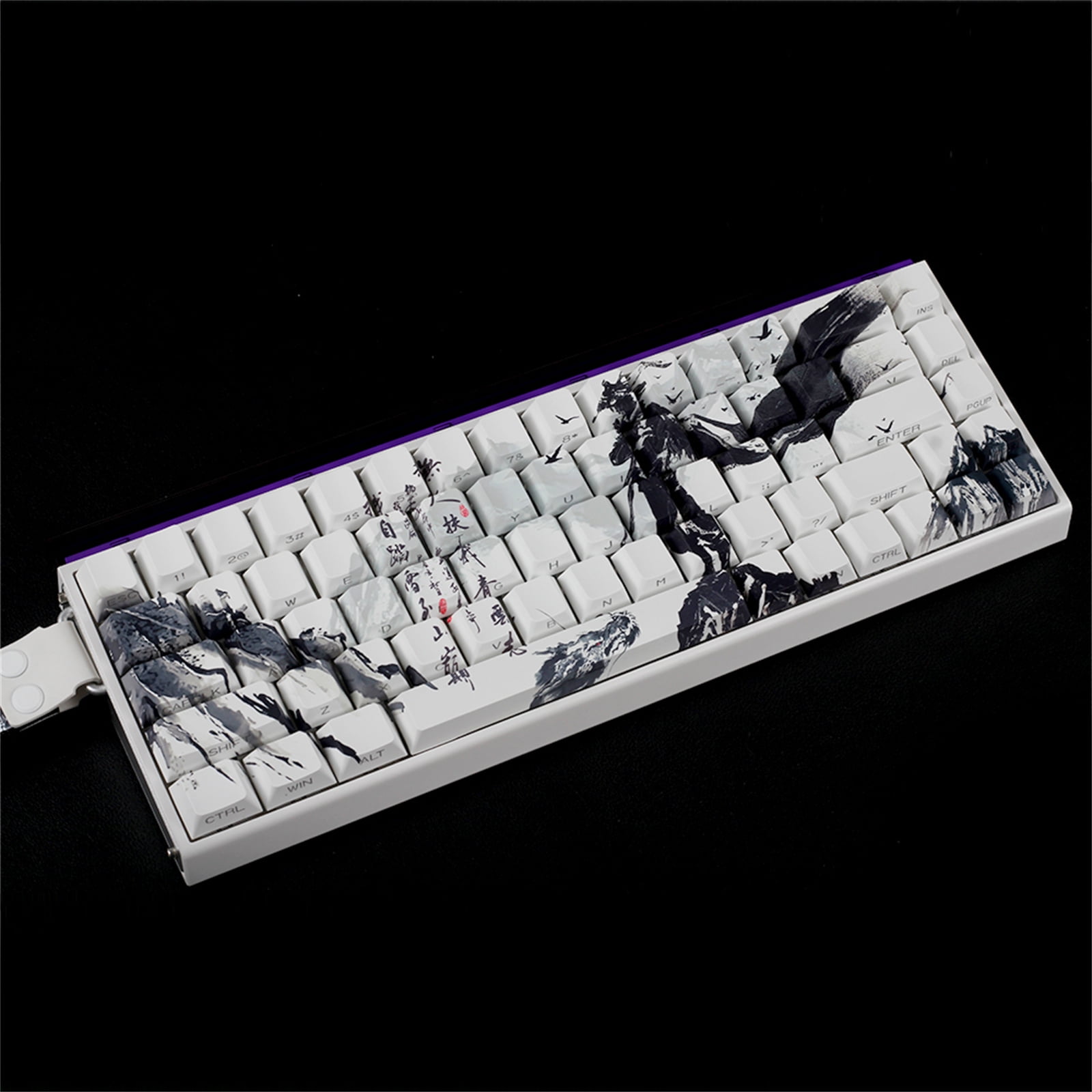 PBTs Keycaps Original Profile Dyes Sublimations Side Printing Keycaps For 60% 68% Mechanical Keyboards