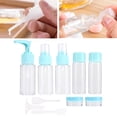 thumbnail image 3 of OUNONA 11-Piece Travel Cosmetic Bottles Set - Refillable Empty Containers for Shampoo, Cream, Lotion, Sunscreen, Shower Gel - Makeup Organizer (Sky), 3 of 7