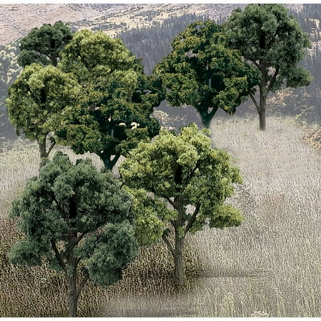 Woodland Scenics 3"-5" Ready Made Tree Value Pack Green Deciduous