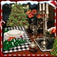 thumbnail image 4 of Mantel individual navideño reversible de tela resistente al calor, decoración navideña, 4 of 5