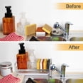 thumbnail image 5 of Large Kitchen Sponge Holder, Sink Caddy, Sponge Brush Soap Holder with Removable Tray, Not Include Soap Dispenser, Sliver, 5 of 7