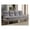 Gray, variant on Furniture of America Ryven Biscuit Tufted Microfiber Futon Sofa Bed in Gray