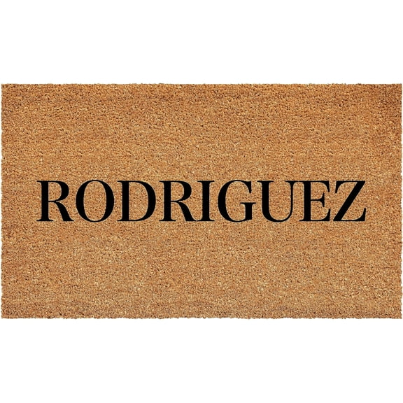 Calloway Mills 111491729 Bold Rodriguez Personalized Doormat 17" x 29"