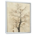 thumbnail image 2 of Designart "American Basswood Tree In Gold And Beige I" Tree Amercian Basswood Floater Framed Canvas Prints, 2 of 5