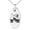 Silver, variant on Stainless Steel Letter K Initial 3D Monogram Engraved Small Oval Charm Pendant Necklace