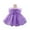 Purple, variant on LWavelet Princess Dress Girls Birthday Party Cosplay Costume Toddler Ruffle Sleeve Fancy Outfit